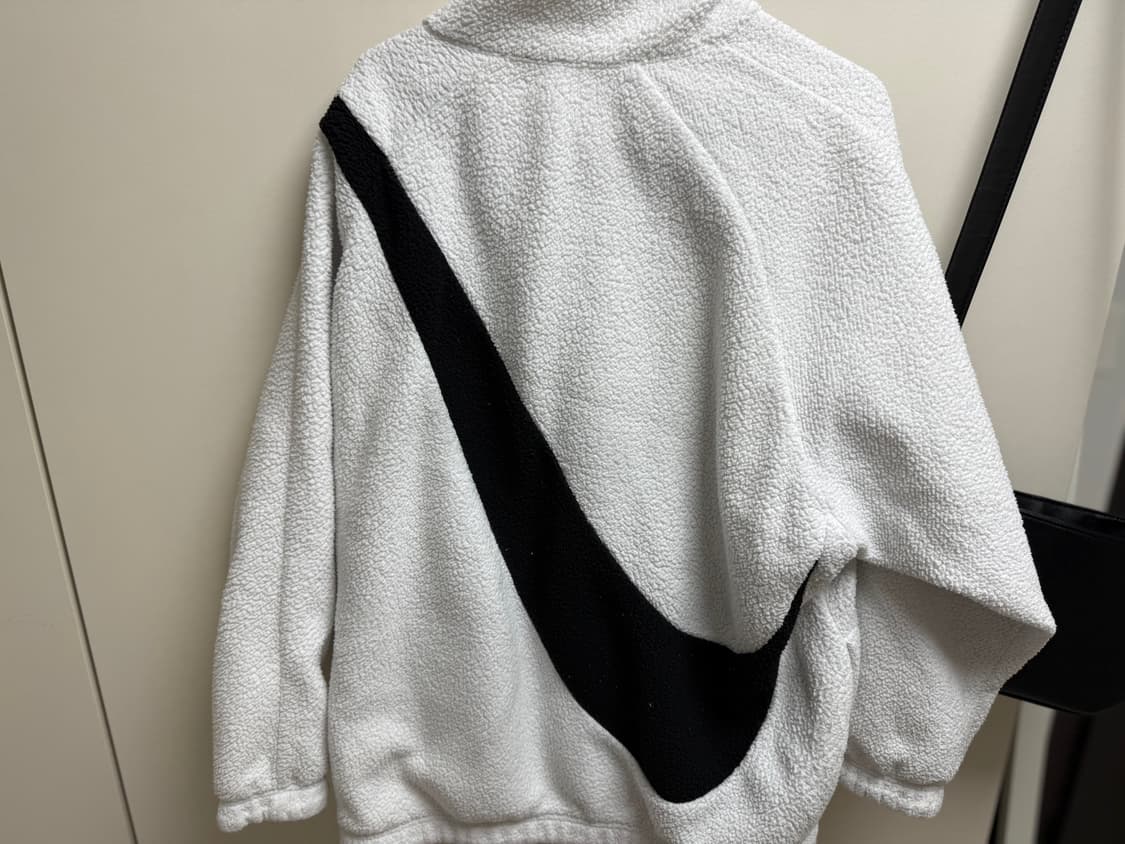 나이키 빅스우시 리버시블 셰르파 후리스 화이트 m 상품이미지2