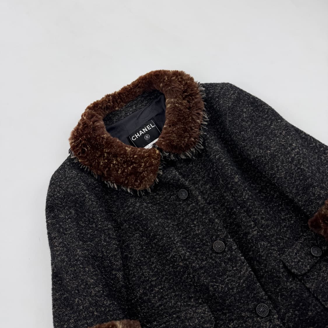 샤넬 05A 래빗퍼 트위드 자켓 42 상품이미지2