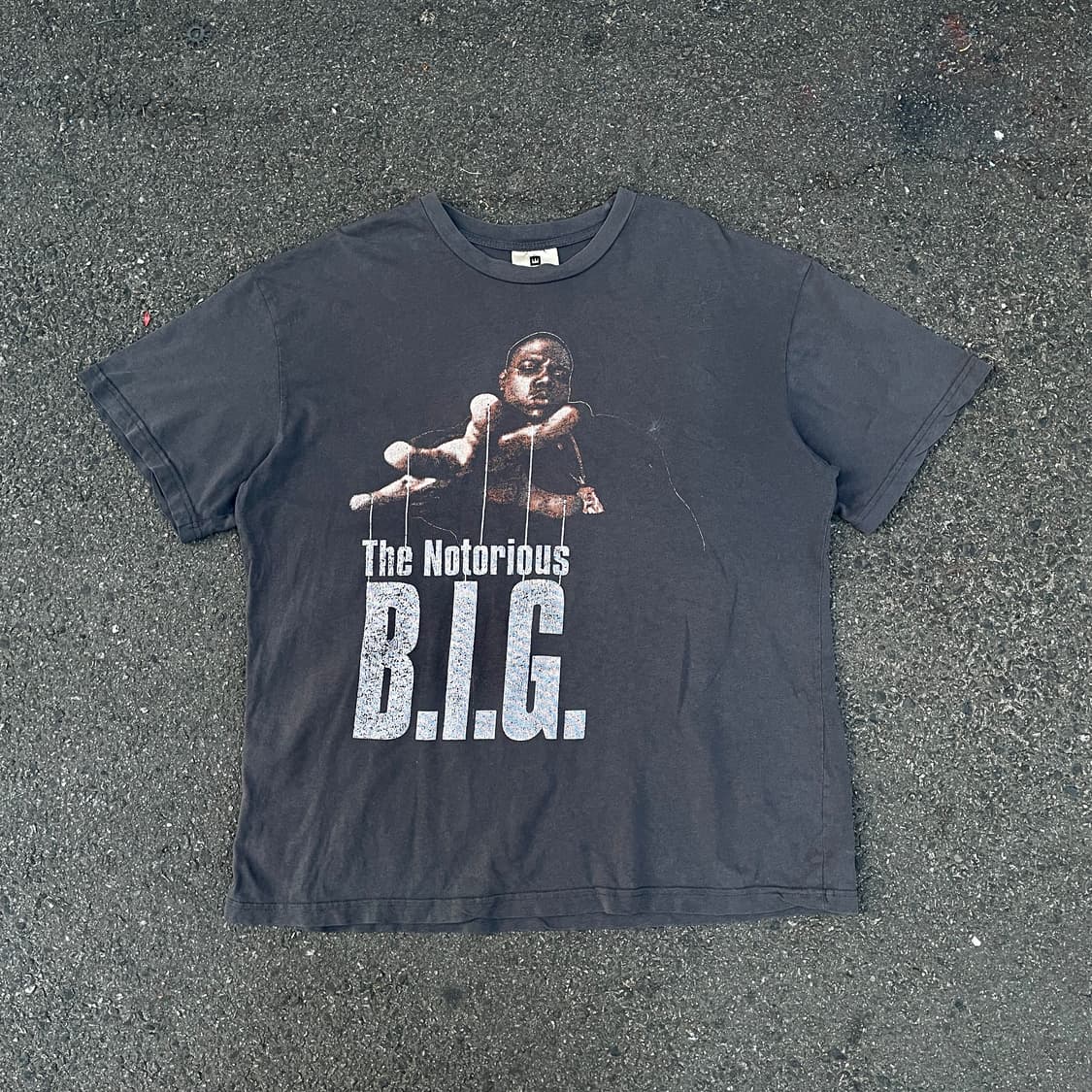 90s 비기 Reachstrings 힙합 올드스쿨 반팔티 XL 상품이미지1