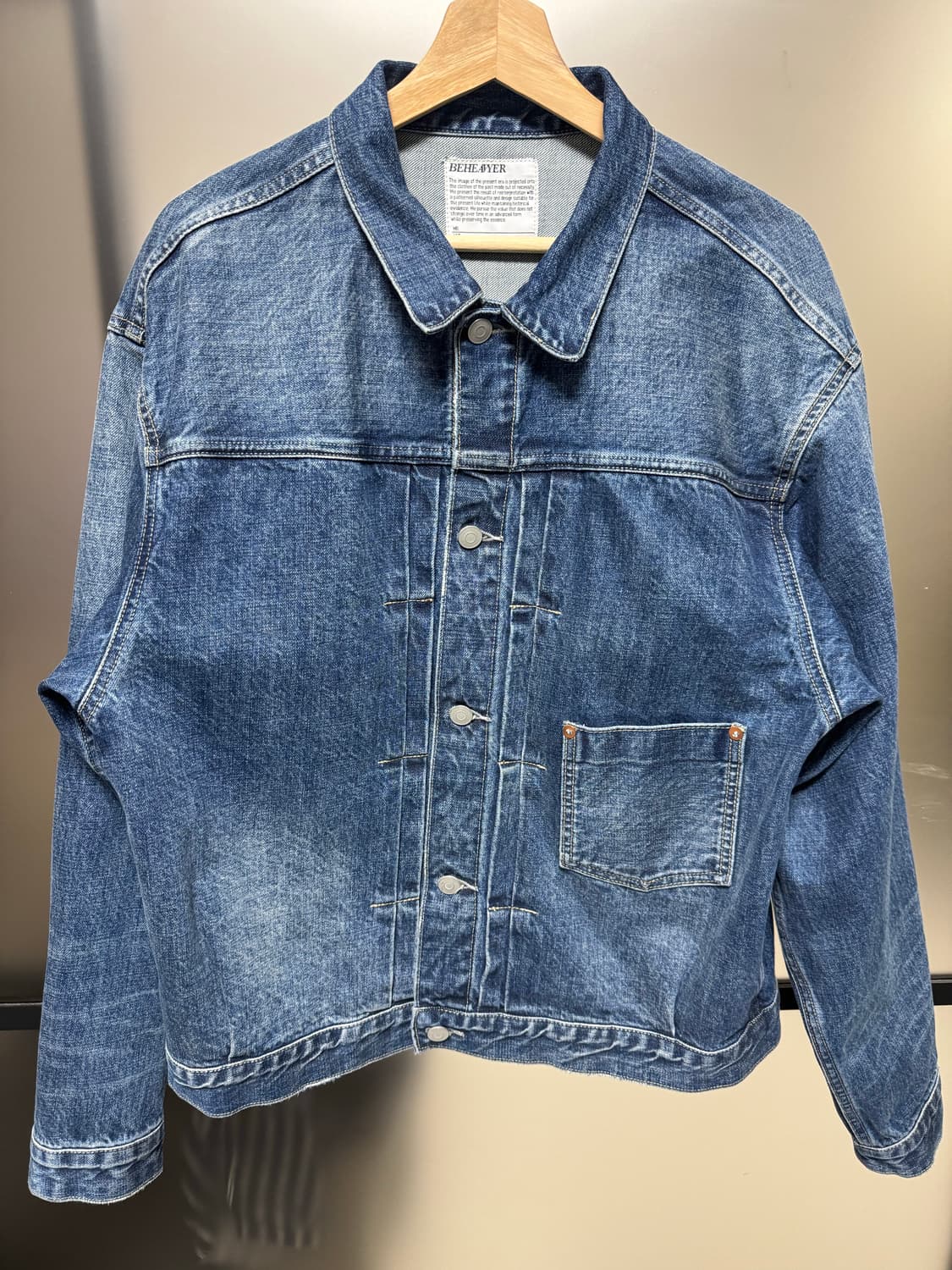 비헤비어 TYPE-1 DENIM JACKET 4사이즈 상품이미지1