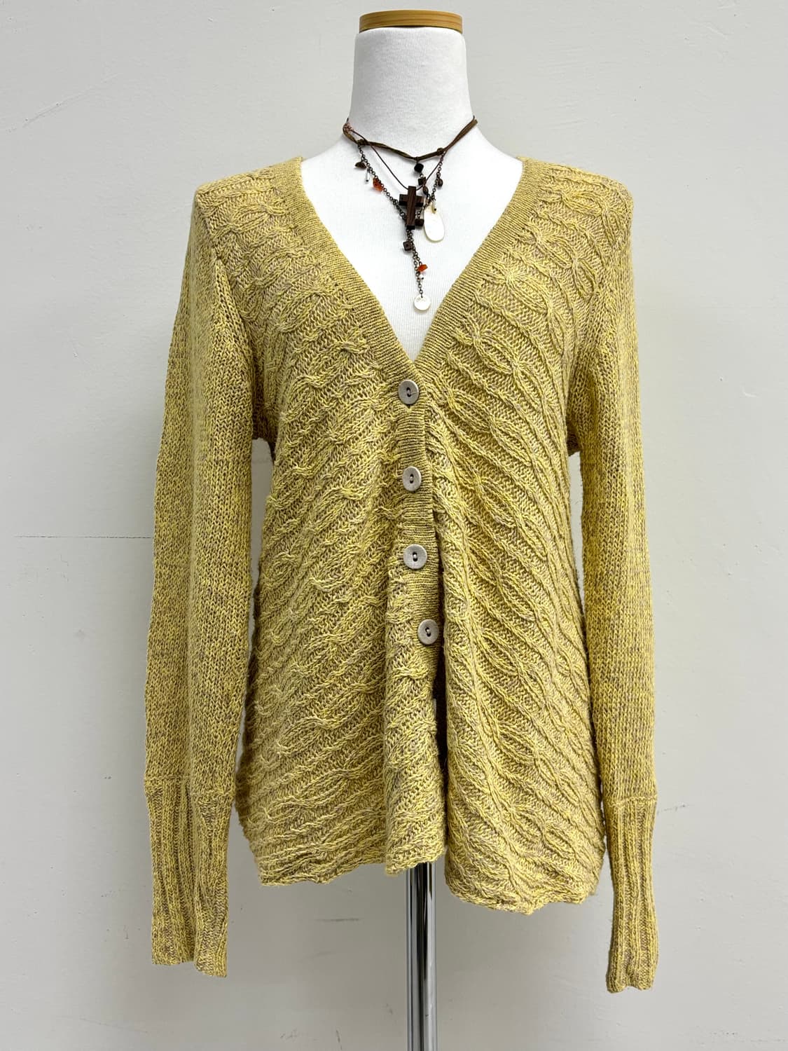 빈티지 린넨 가디건 상품이미지5