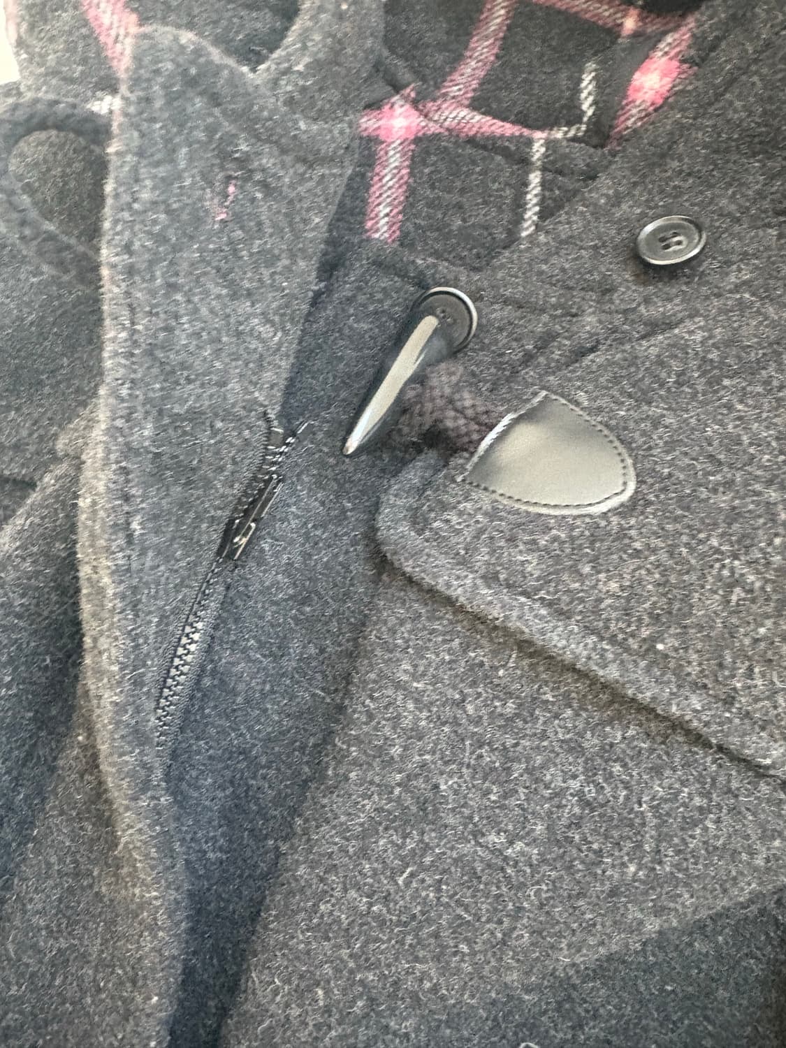 빈티지 체크 떡볶이 코트 상품이미지5