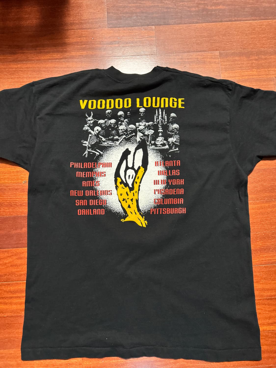 롤링스톤즈 94년 VOODOO LOUNGE 투어 부틀렉 티셔츠 상품이미지2