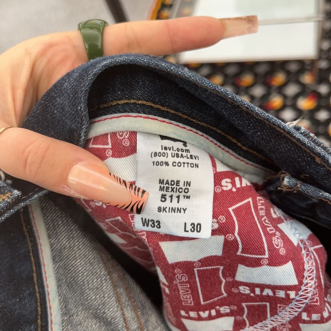 리바이스 511 빈티지 레트로 스키니 데님팬츠 33인치 C08150 상품이미지7