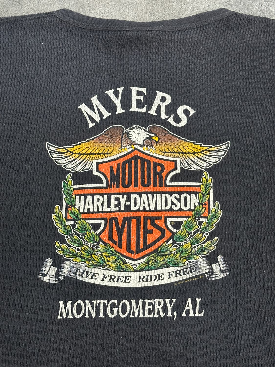 90s 할리데이비슨 플레임 써멀 롱슬리브 XXXL 상품이미지4