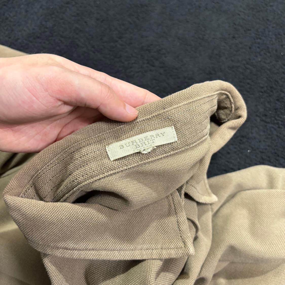 M 버버리 브라운 PK 긴팔 카라티 상품이미지4