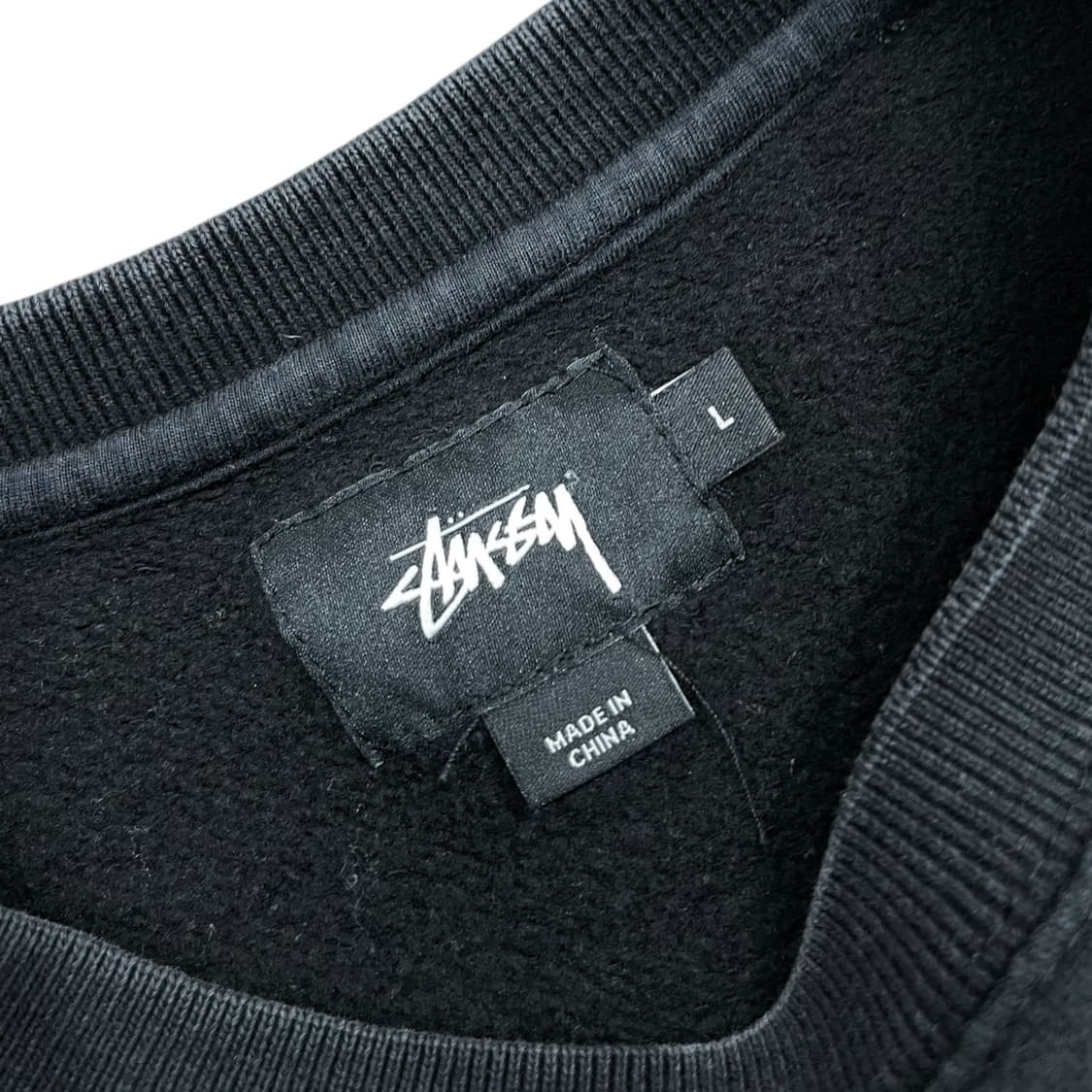 스투시 아치 로고 시보리 배색 스웻셔츠 맨투맨 상품이미지4