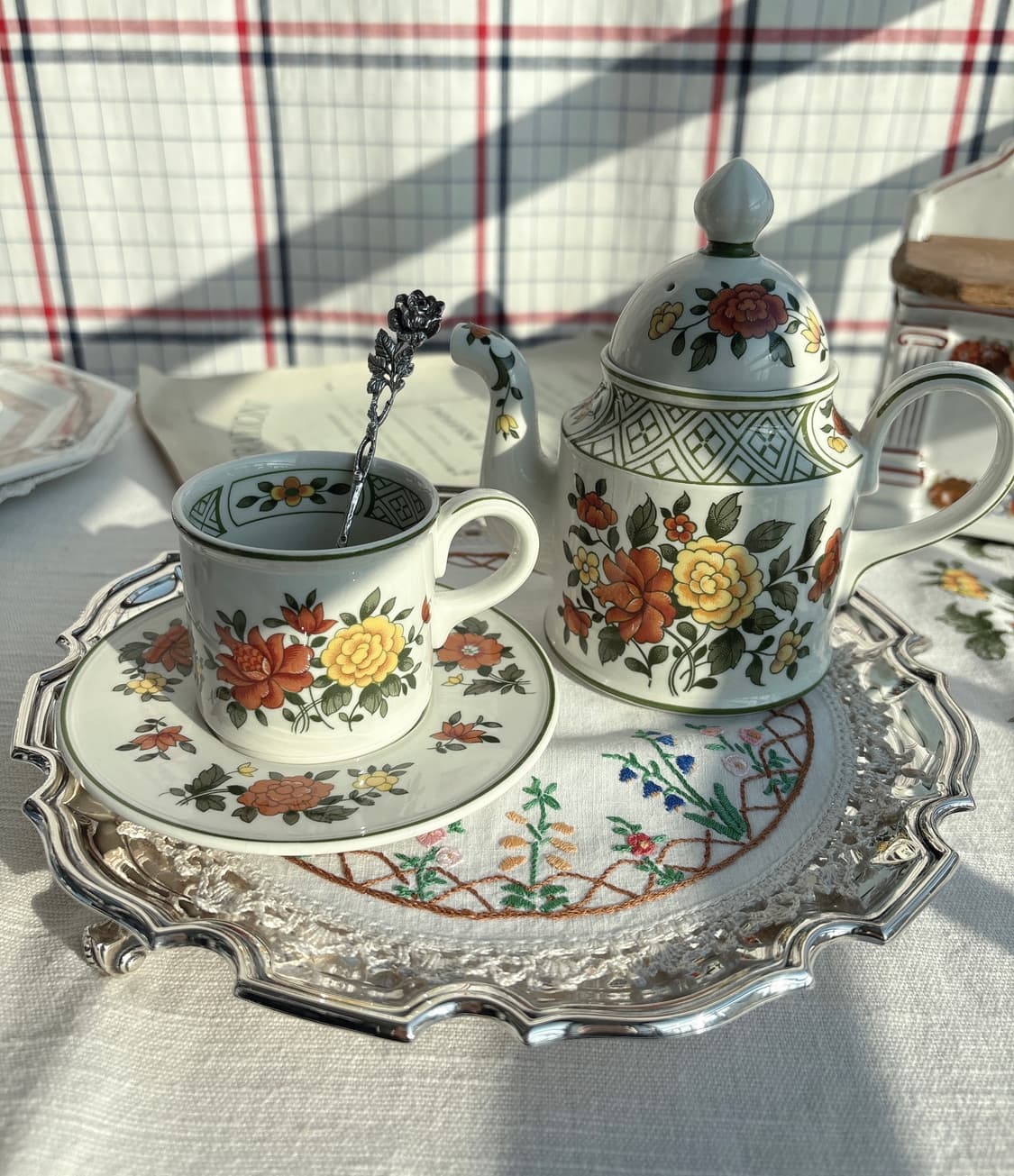 1910~30s 영국RNVSCo 실버플레이트 풋티드 트레이 상품이미지1