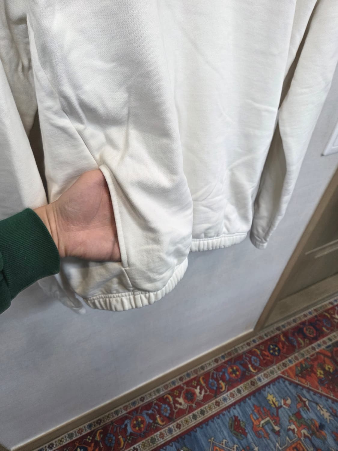 미즈노 하프집업 센터로고 맨투맨 xl 상품이미지6