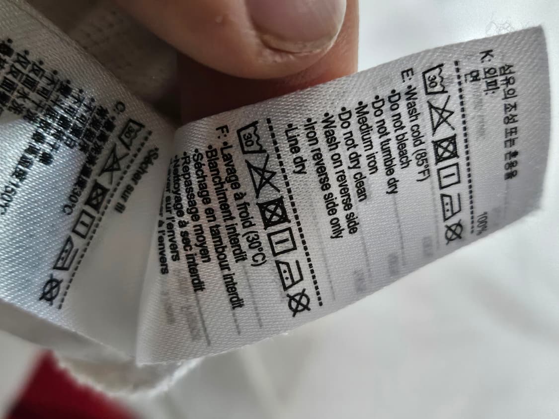 라코스테 배색 반팔 카라 티셔츠 M 상품이미지9