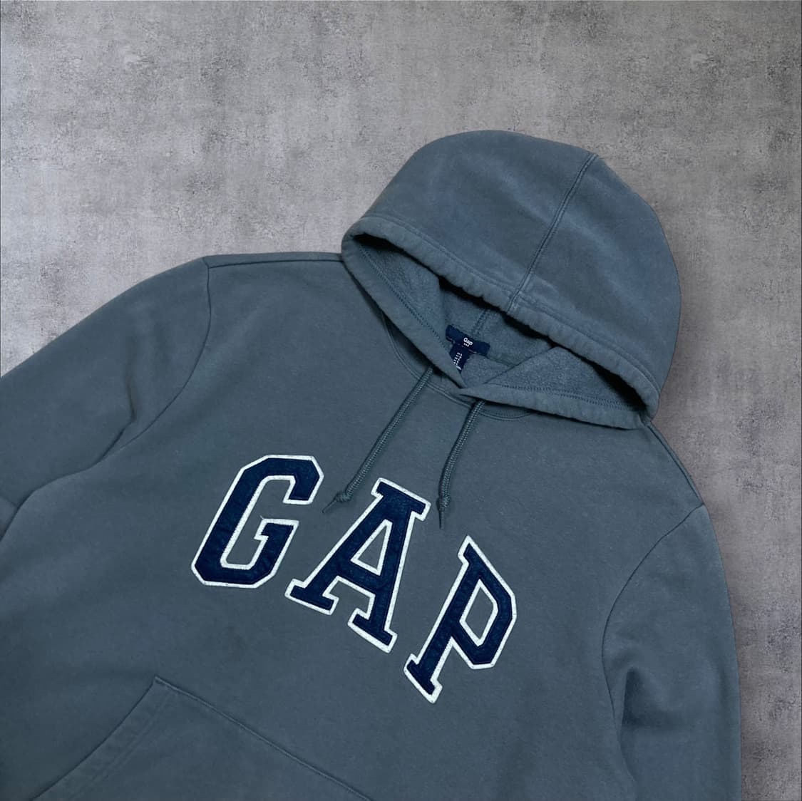 GAP 스펠아웃 빅러고 라이트 네이비 후드티 상품이미지2