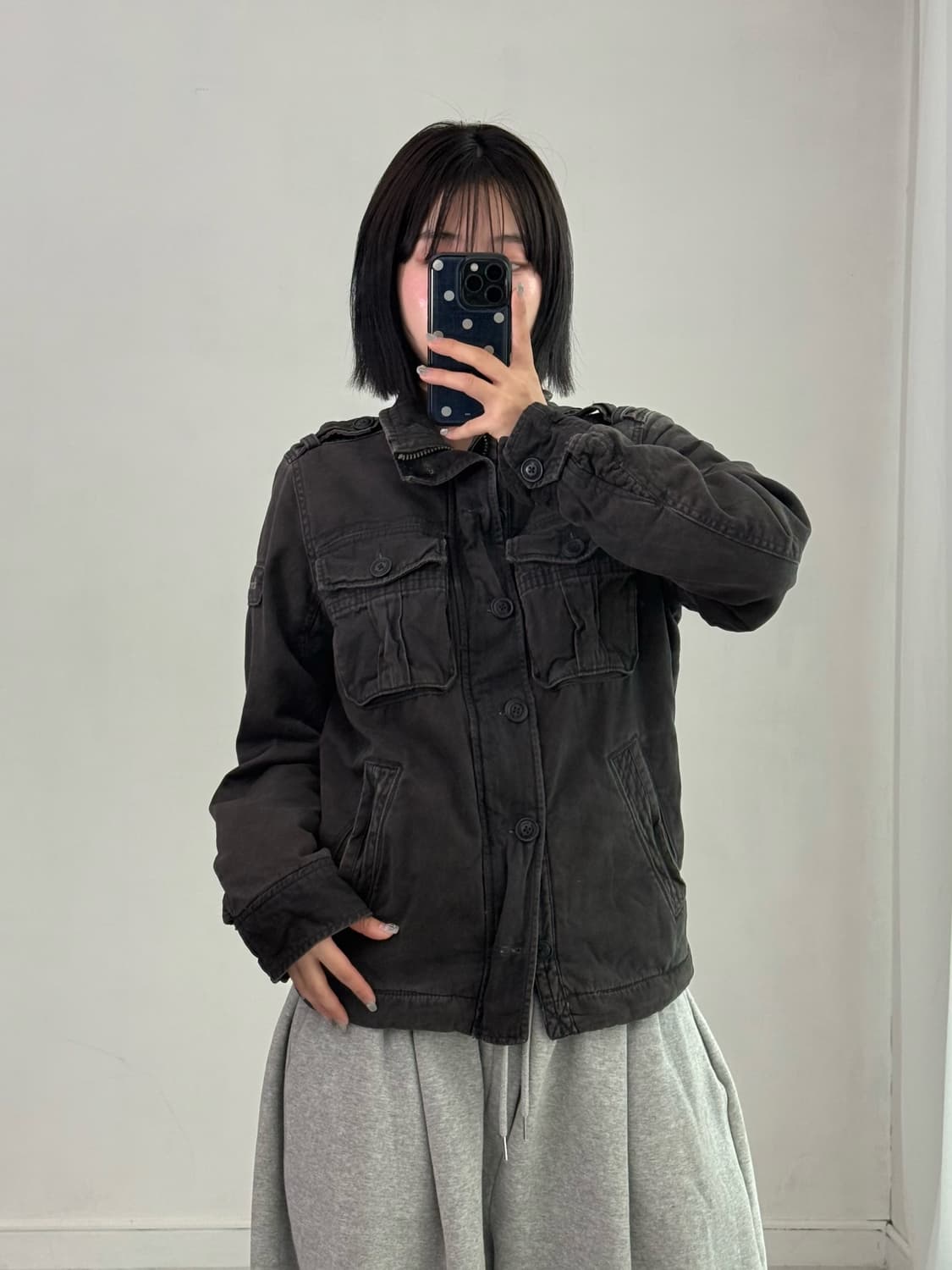 아베크롬비 차콜 자켓 상품이미지5