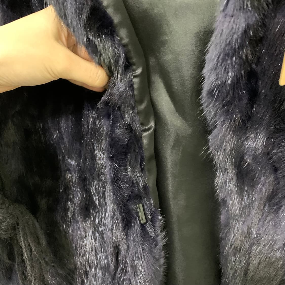 빈티지 밍크 퍼 베스트 조끼 선진모피 블루블랙 00s 빈티지 상품이미지6