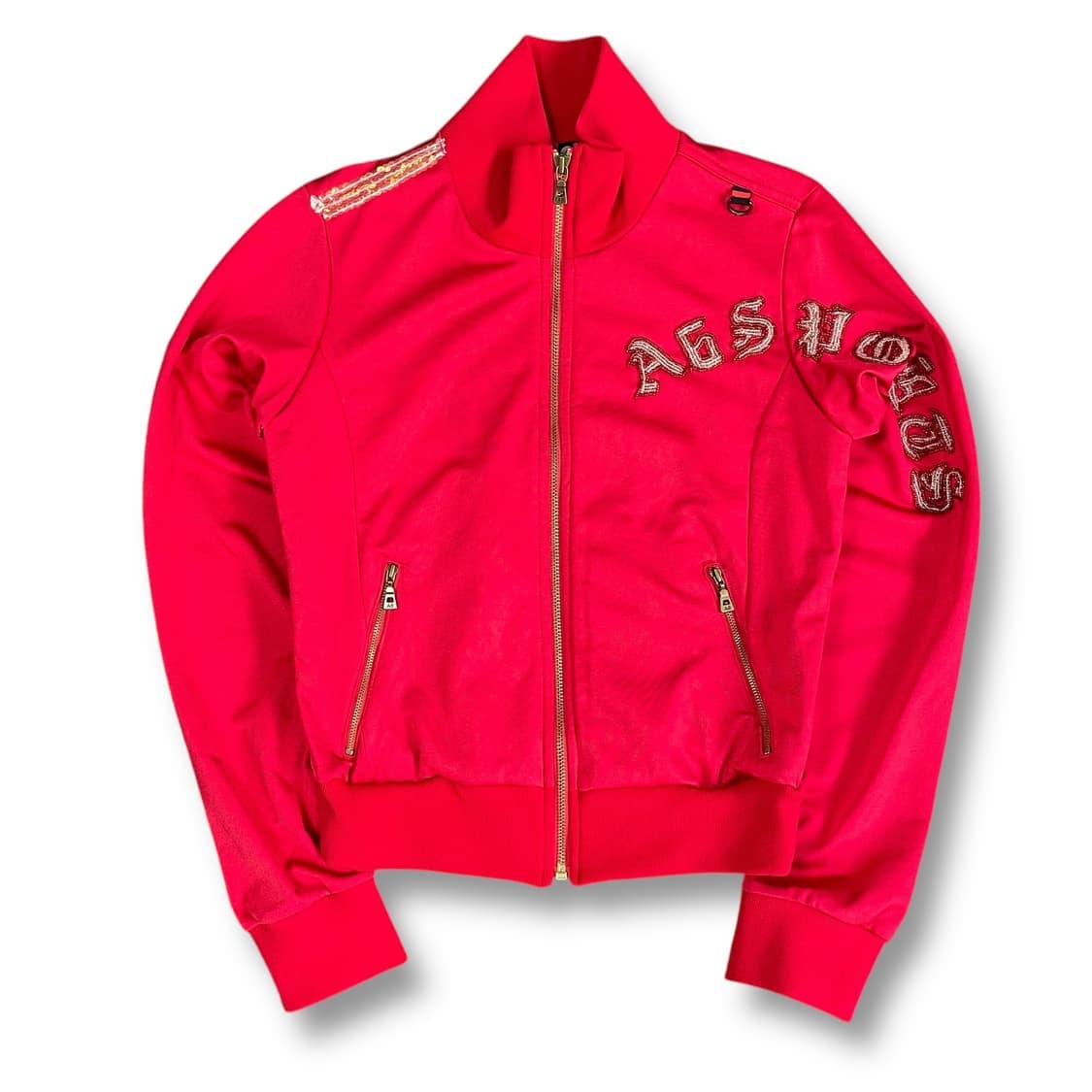 A6 레드 y2k 스팽글 약기모 져지 트랙탑 55 상품이미지1