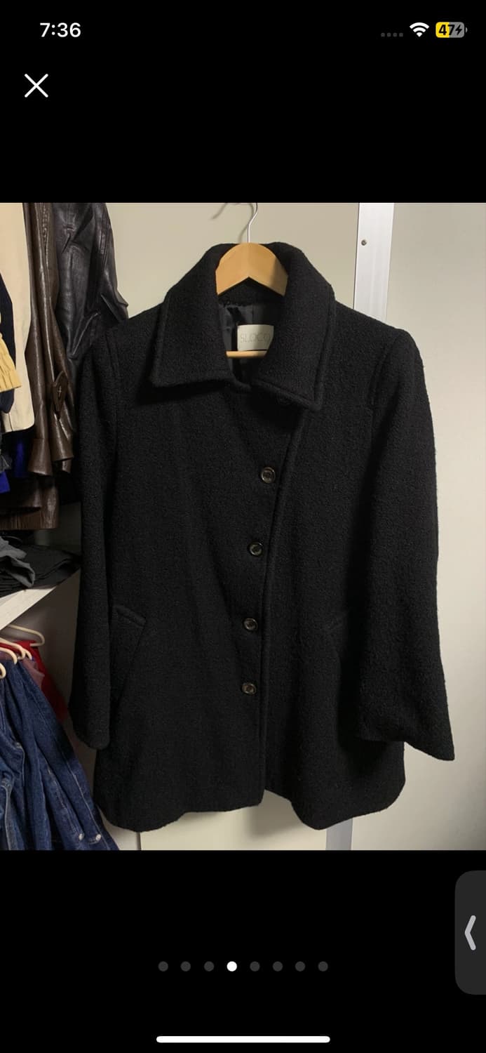 더버터크림 클래식 울 하프 코트 블랙 (정가 329,000원) 상품이미지4