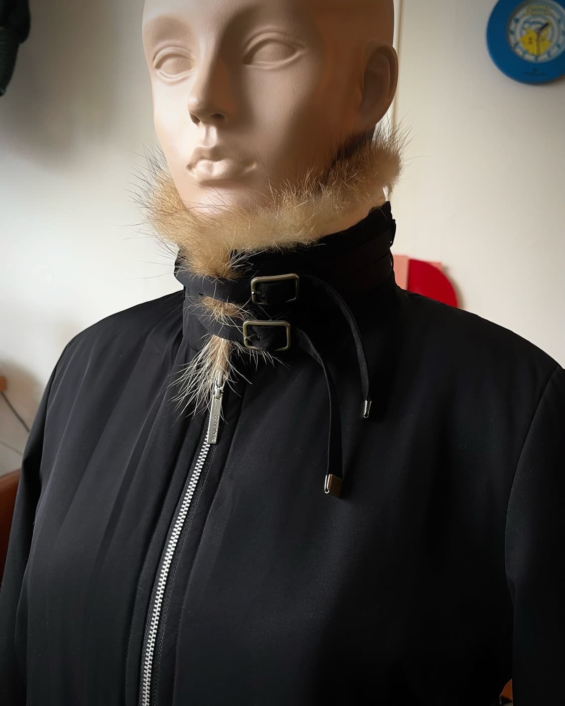 22 OCTOBRE Paris Fur Trim Bondage Bomber 상품이미지3