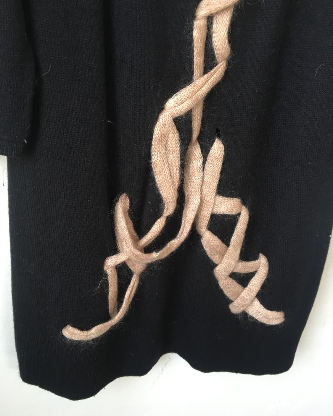 Lace up point knit onepiece 상품이미지5