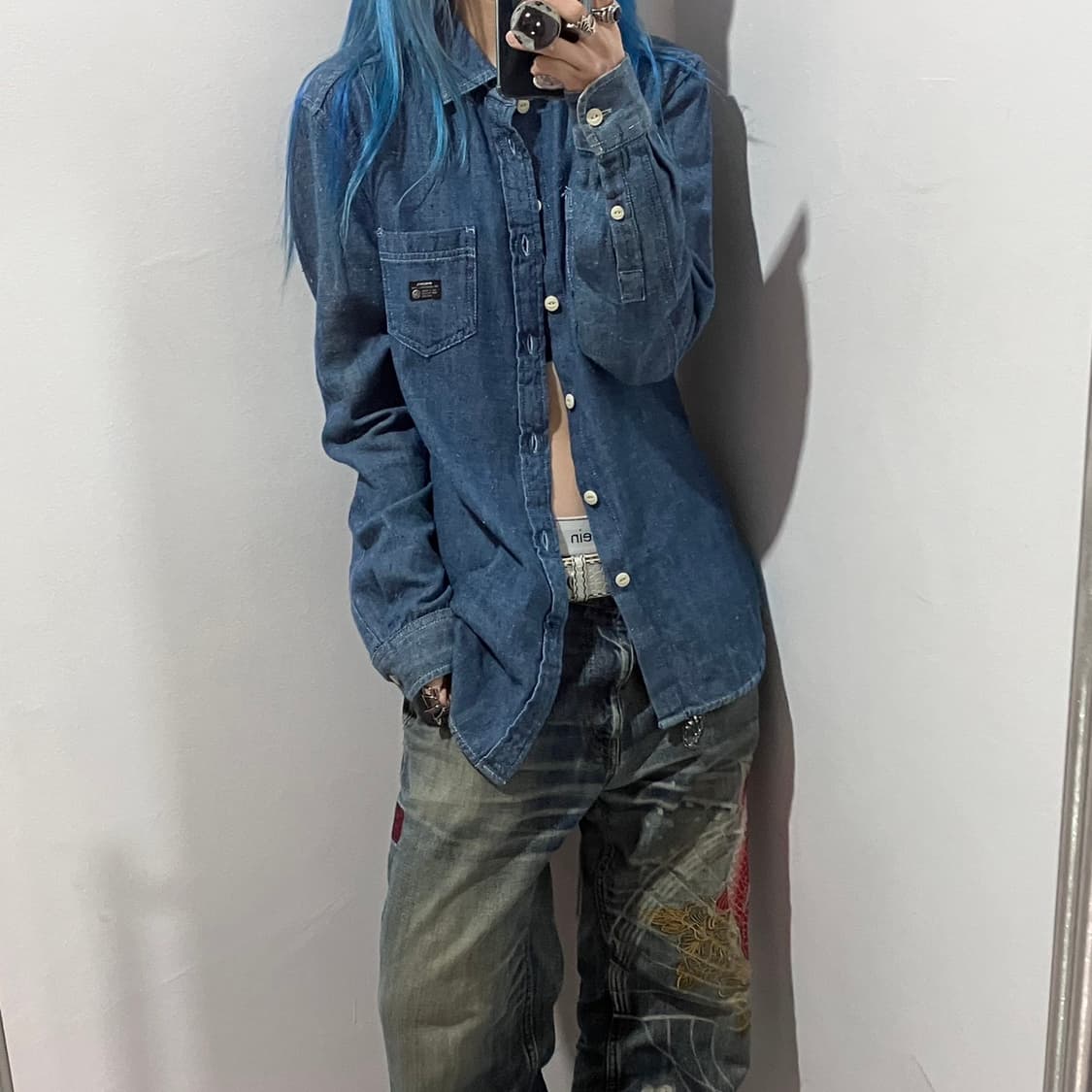 디젤 워크웨어 데님셔츠 상품이미지1