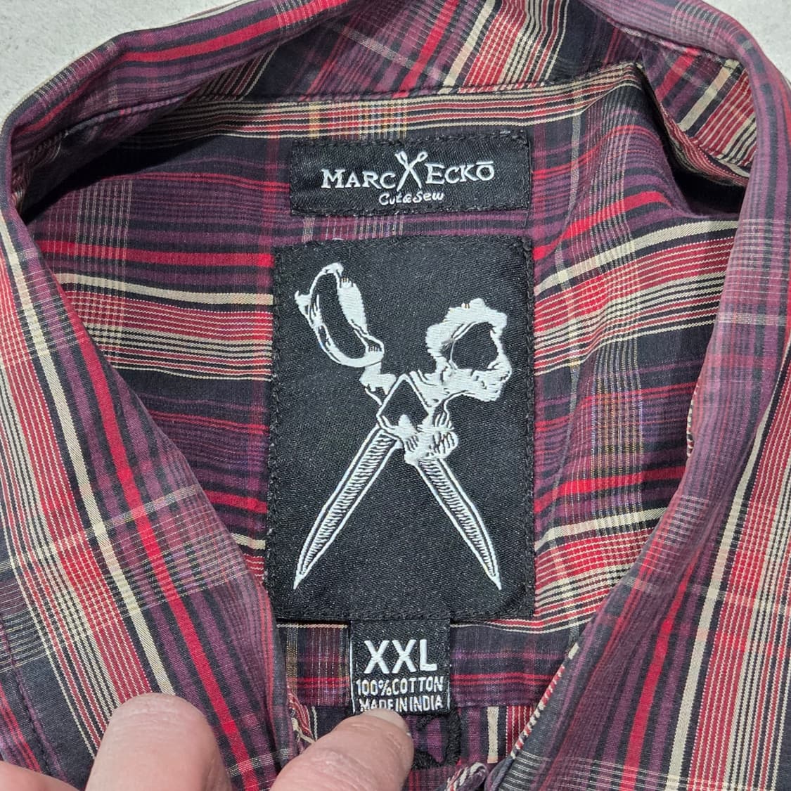 마크에코 펑크자수 체크셔츠 s09137 상품이미지7