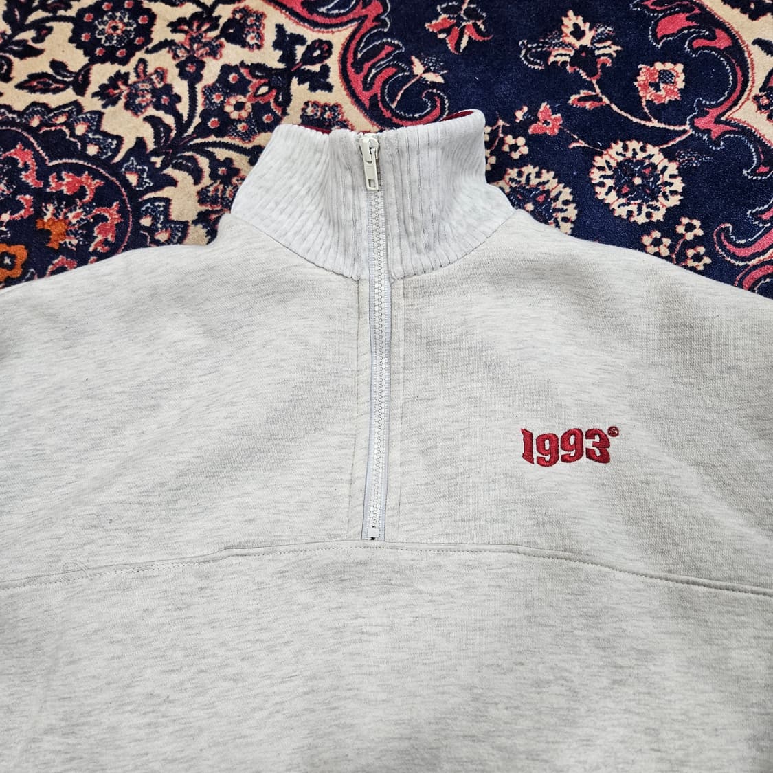 1993스튜디오 빈티지 반집업 기모 맨투맨 M size 상품이미지7