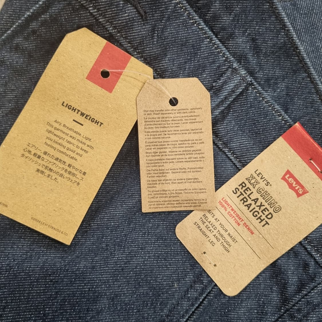 새상품 일본 리바이스 XX치노 데님 청바지 하이볼핏 릴렉스스트레이트 33 상품이미지9