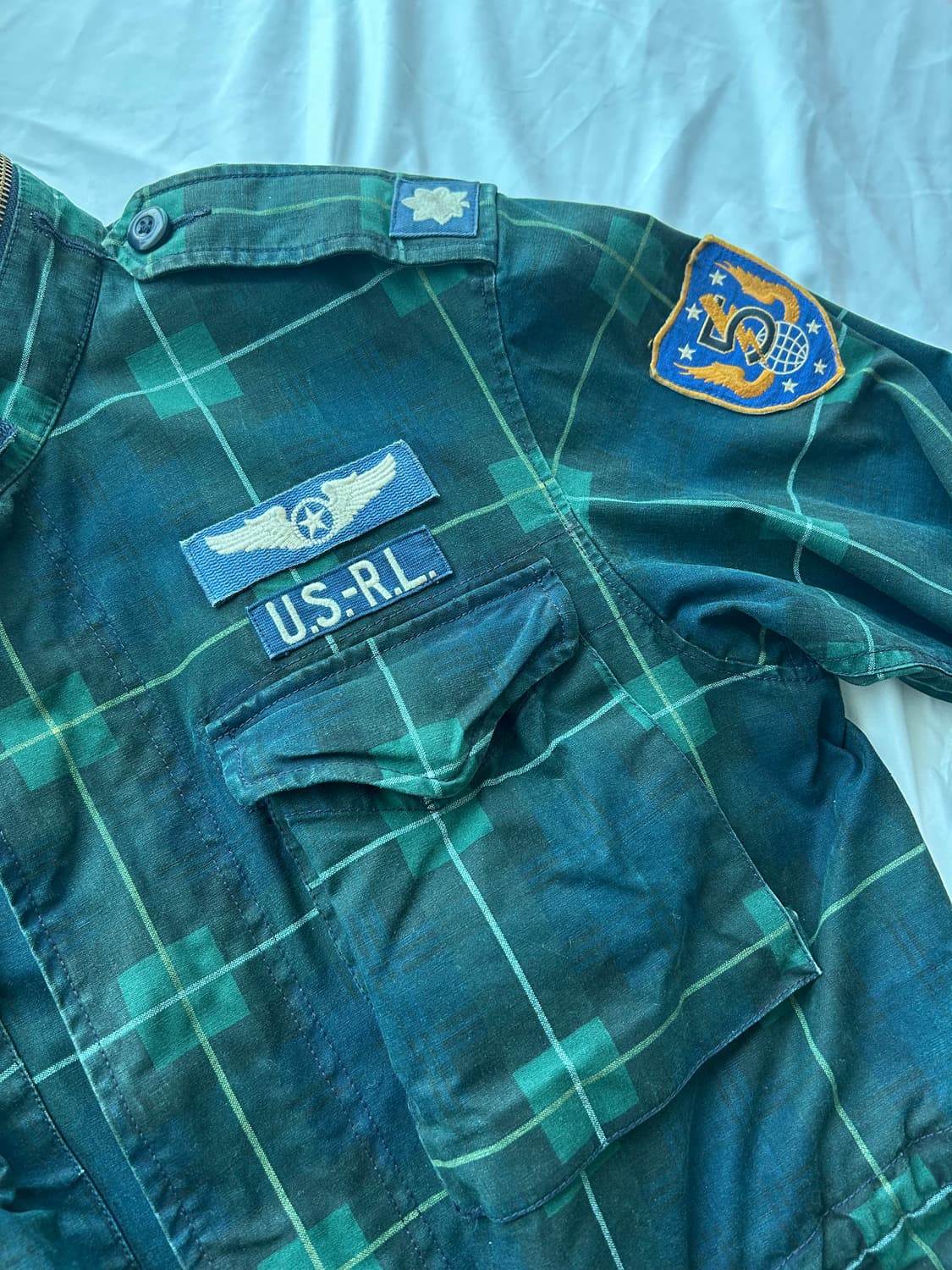 폴로 랄프로렌 타탄체크 소령 야상 자켓 상품이미지3