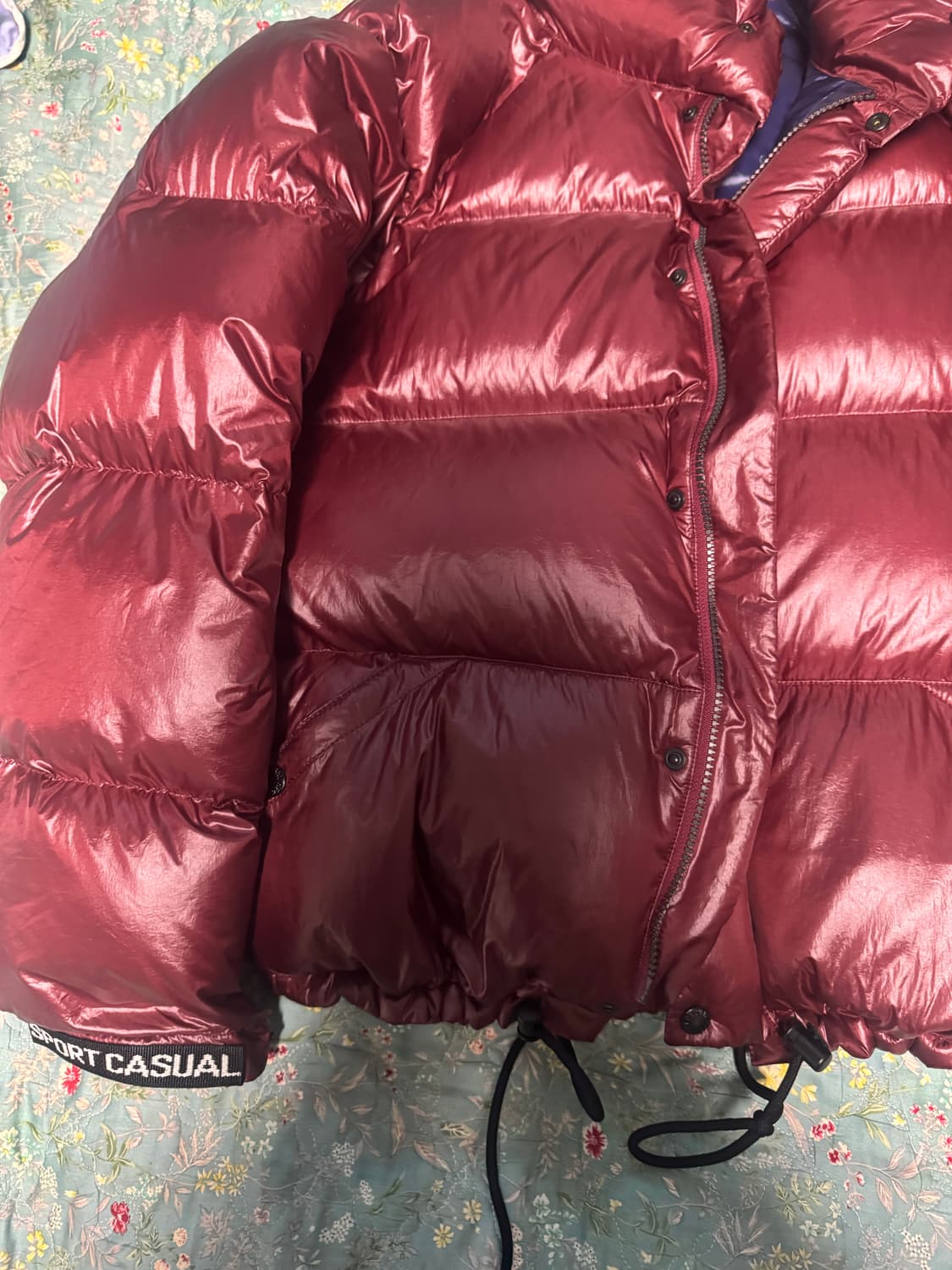 [M]헤리티지플로스 1972숏패딩 레드 상품이미지2