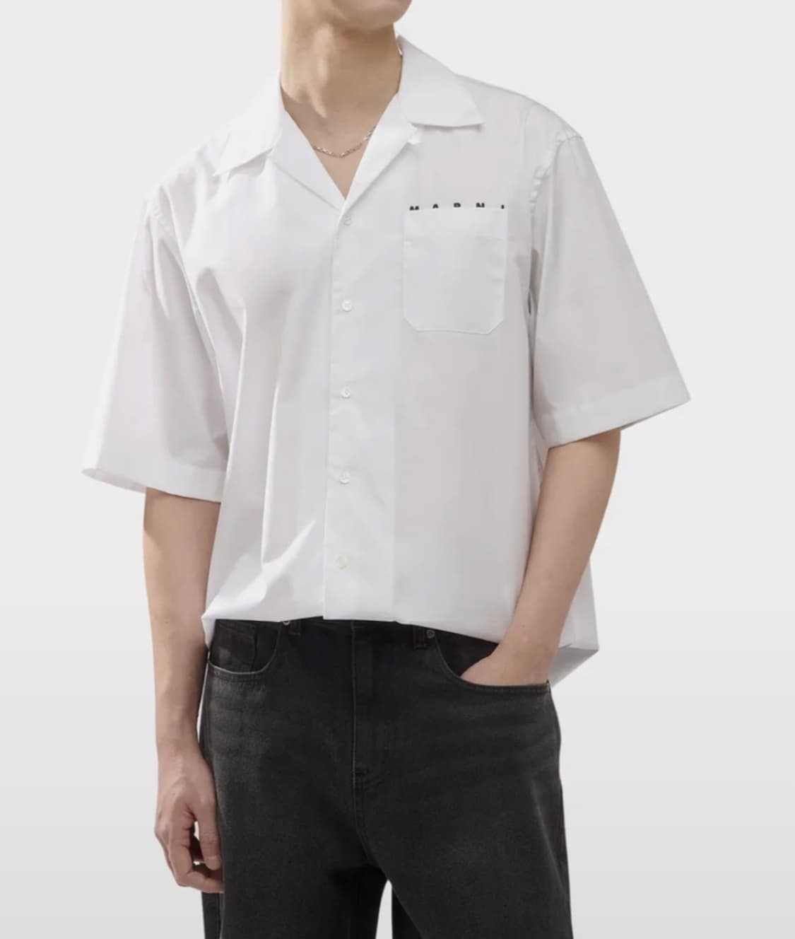 마르니 화이트 포켓 셔츠 상품이미지1
