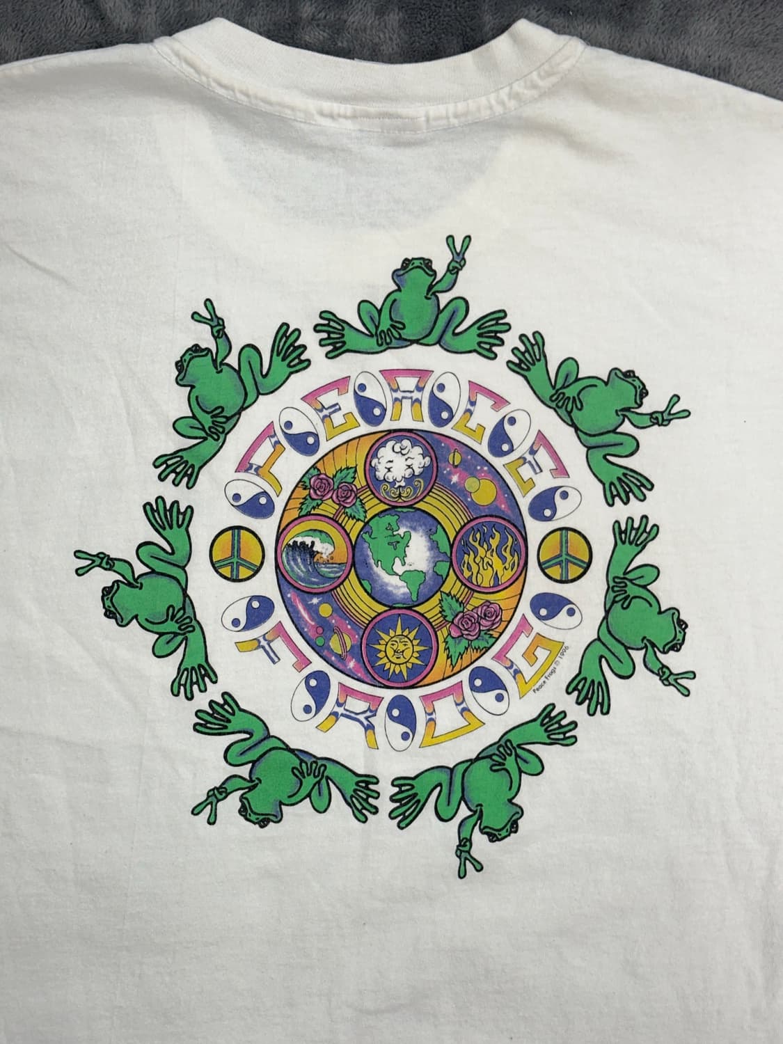 1996' Peace Frog 티셔츠 XL 상품이미지3