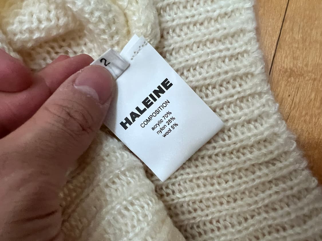 알렌느 니트집업 각각 판매 상품이미지7