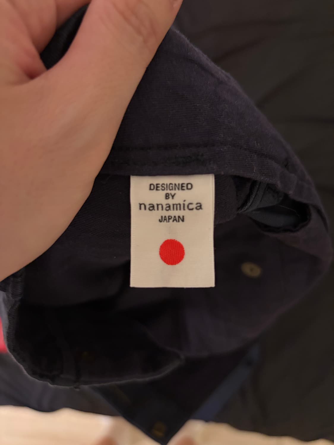 나나미카 와이드치노 네이비 34 상품이미지1