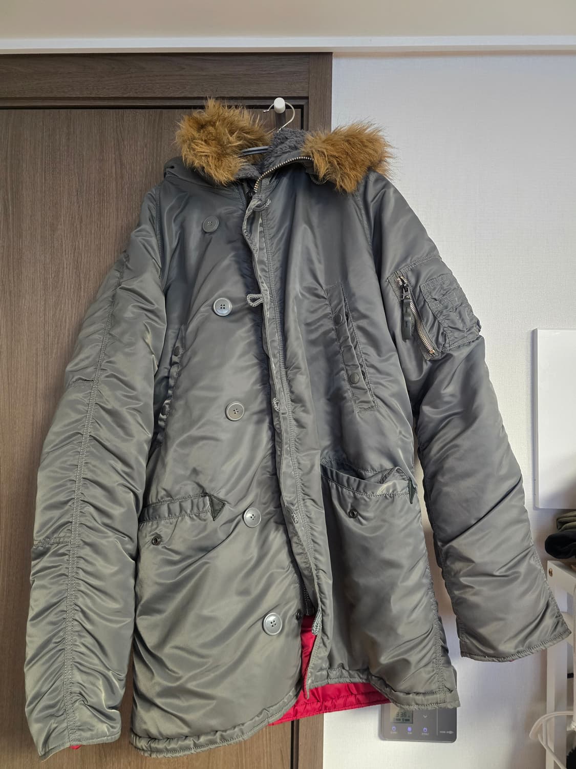 알파인더스트리 N3B 파카 그레이 XL 상품이미지1