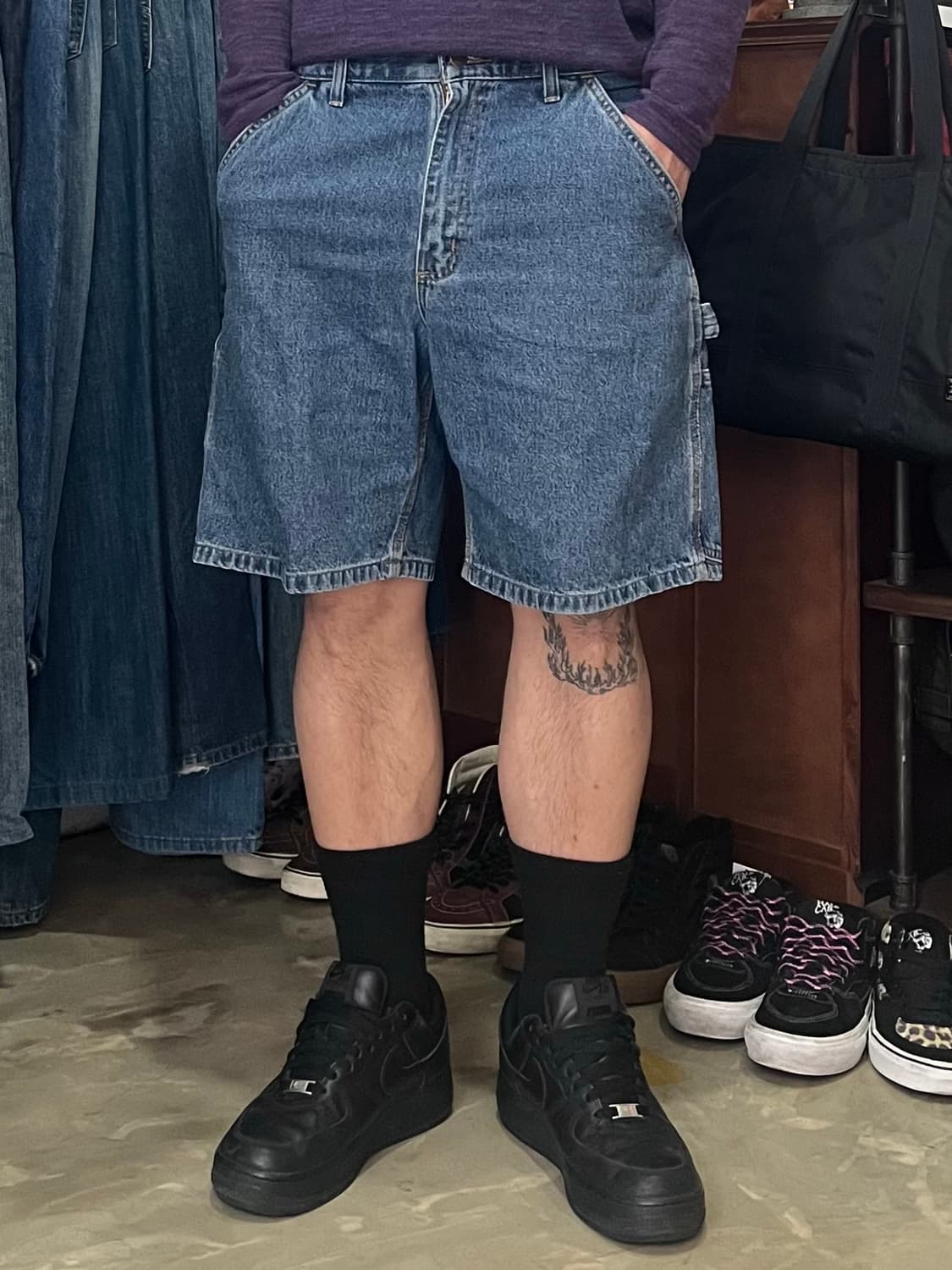 Carhartt 카펜터 데님 숏팬츠 32 상품이미지2