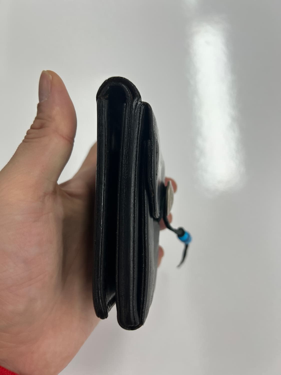 goros 고로스 새들레더 블랙 콘초 반지갑 상품이미지4