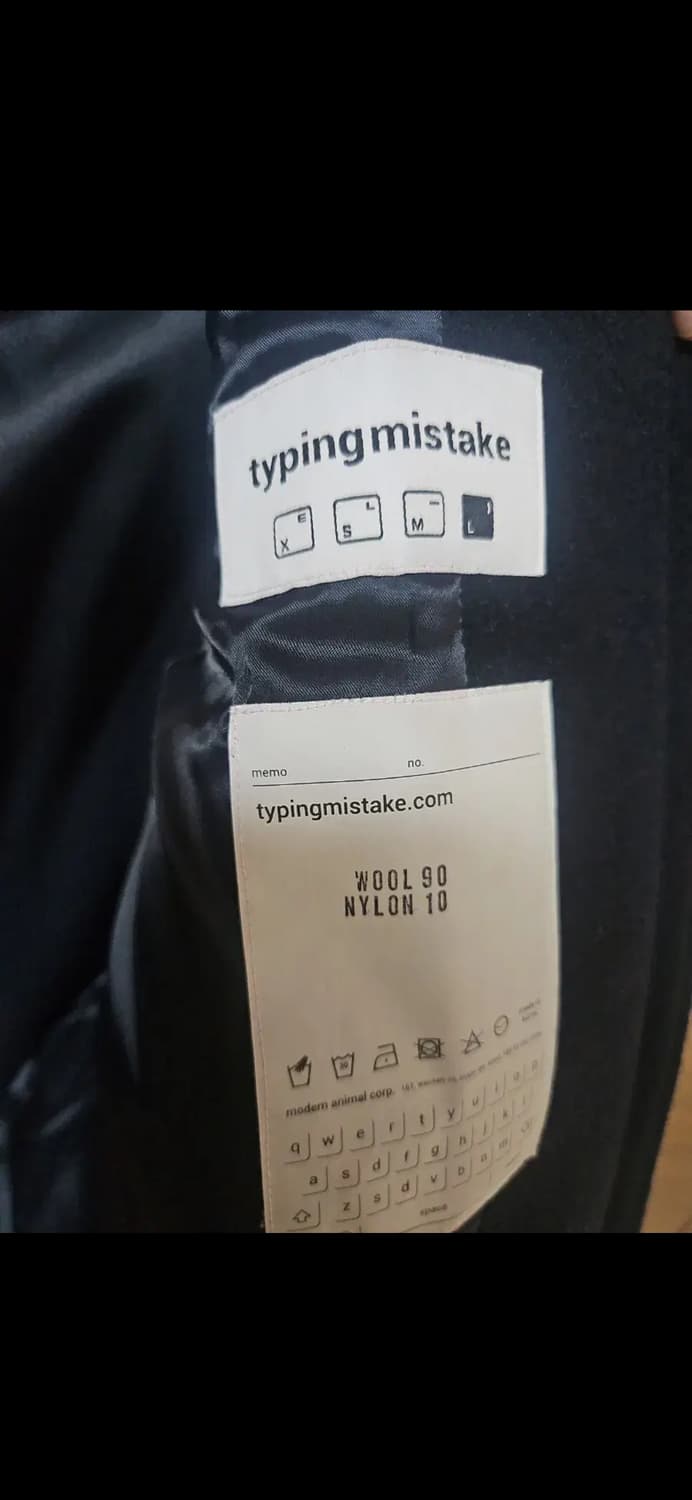 타이핑미스테이크 울 블루종 네이비 L 상품이미지3