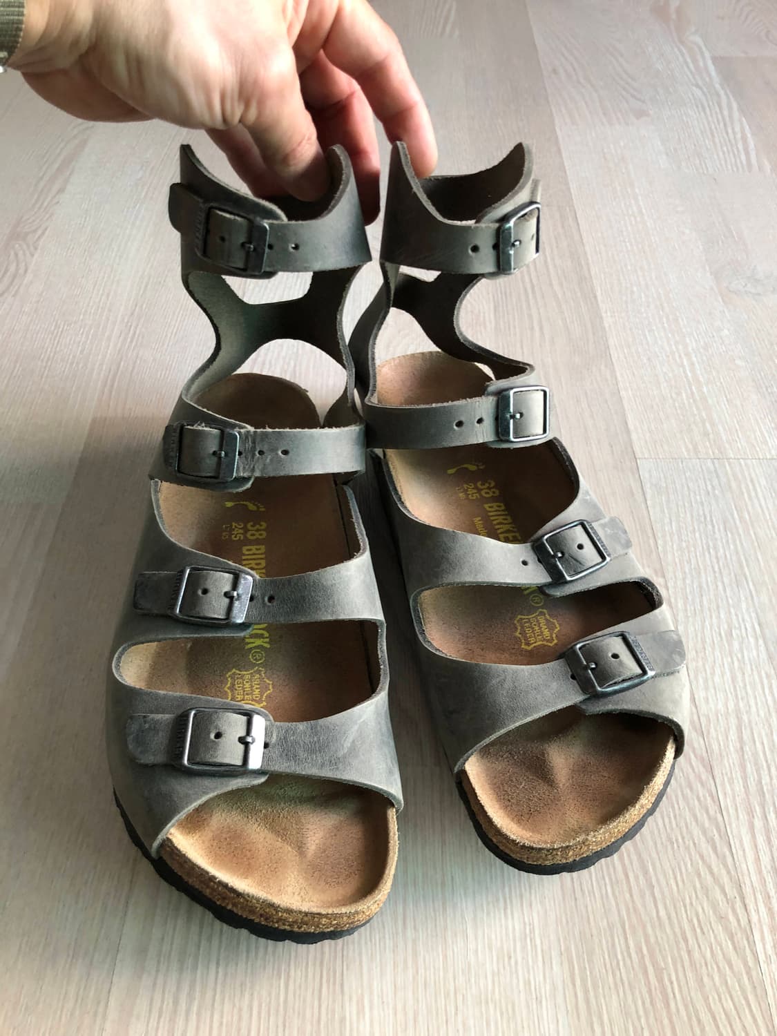 버켄스탁 아테네 글레디에이터 샌들 그레이 245 상품이미지1