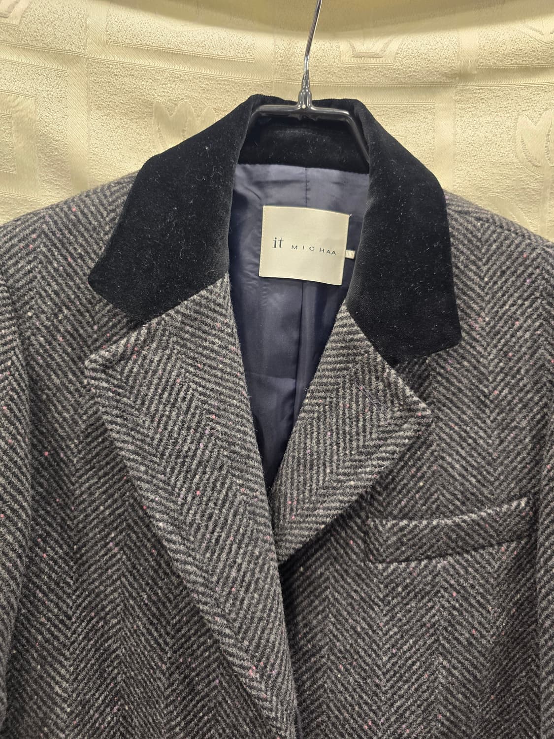 거의새거) 잇미샤 모직 헤링본 코트 롱코트 66 상품이미지2