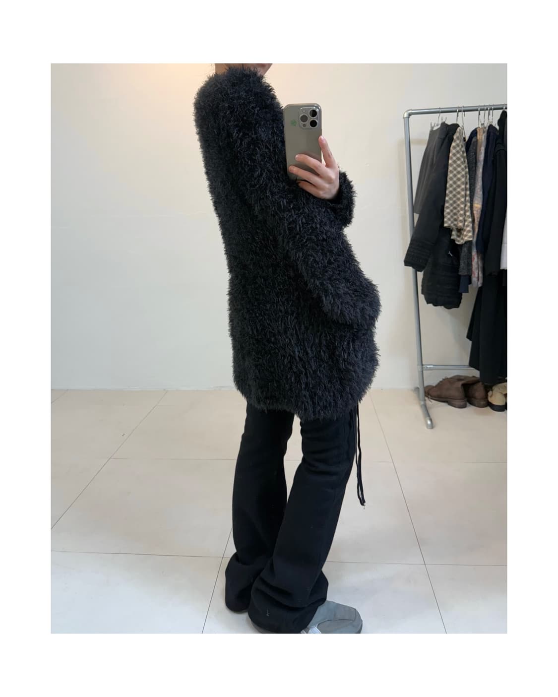 빈티지 퍼 가디건 상품이미지1