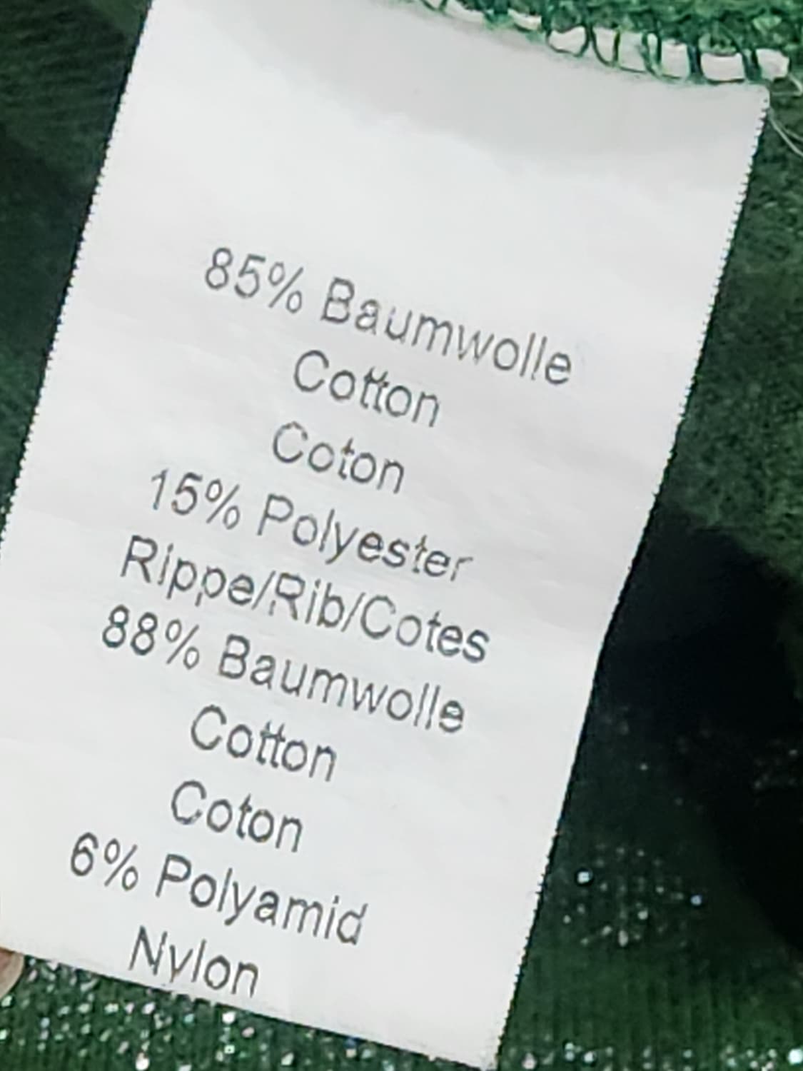 [M] 메들린 벨벳 왕관 큐빅 후드집업 M 그린 상품이미지6