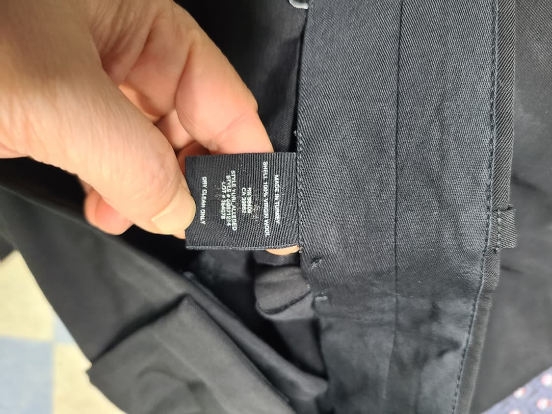 띠어리 버진울 블랙 여름 슬랙스 34 상품이미지5