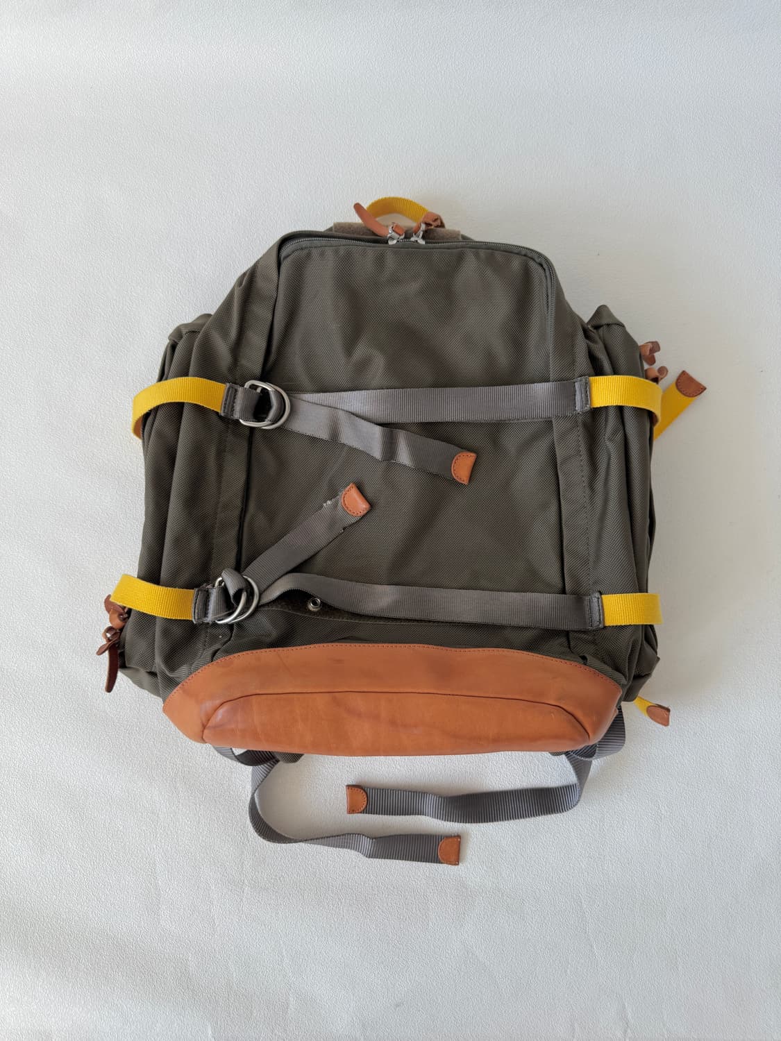 Pre owned 나일론&레더 백팩 상품이미지1