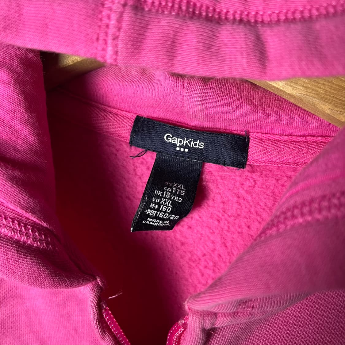 [Gap] 갭 글리터로고 핑크 후드집업 상품이미지5