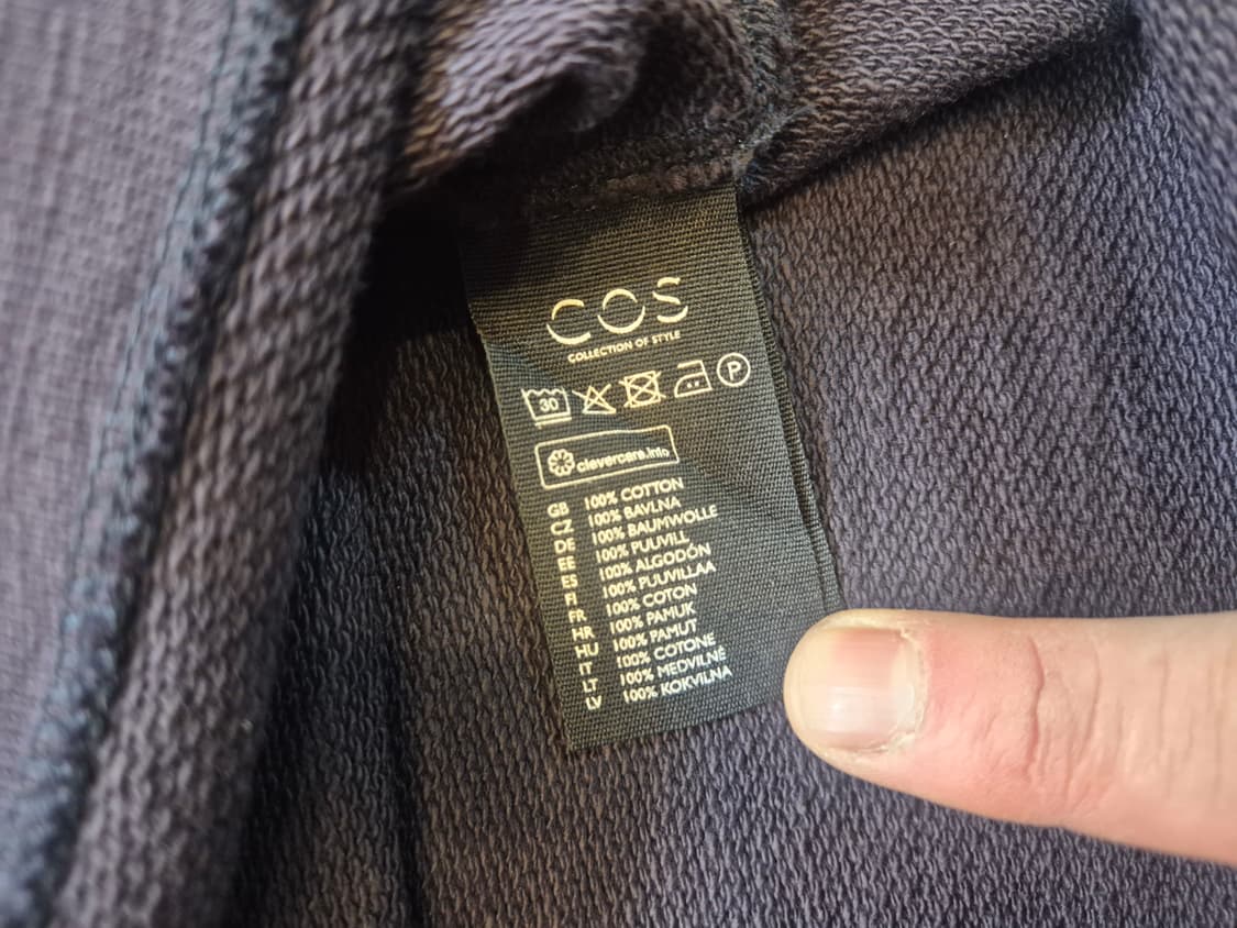 COS 코스 포켓 맨투맨 스웻셔츠 S 상품이미지4