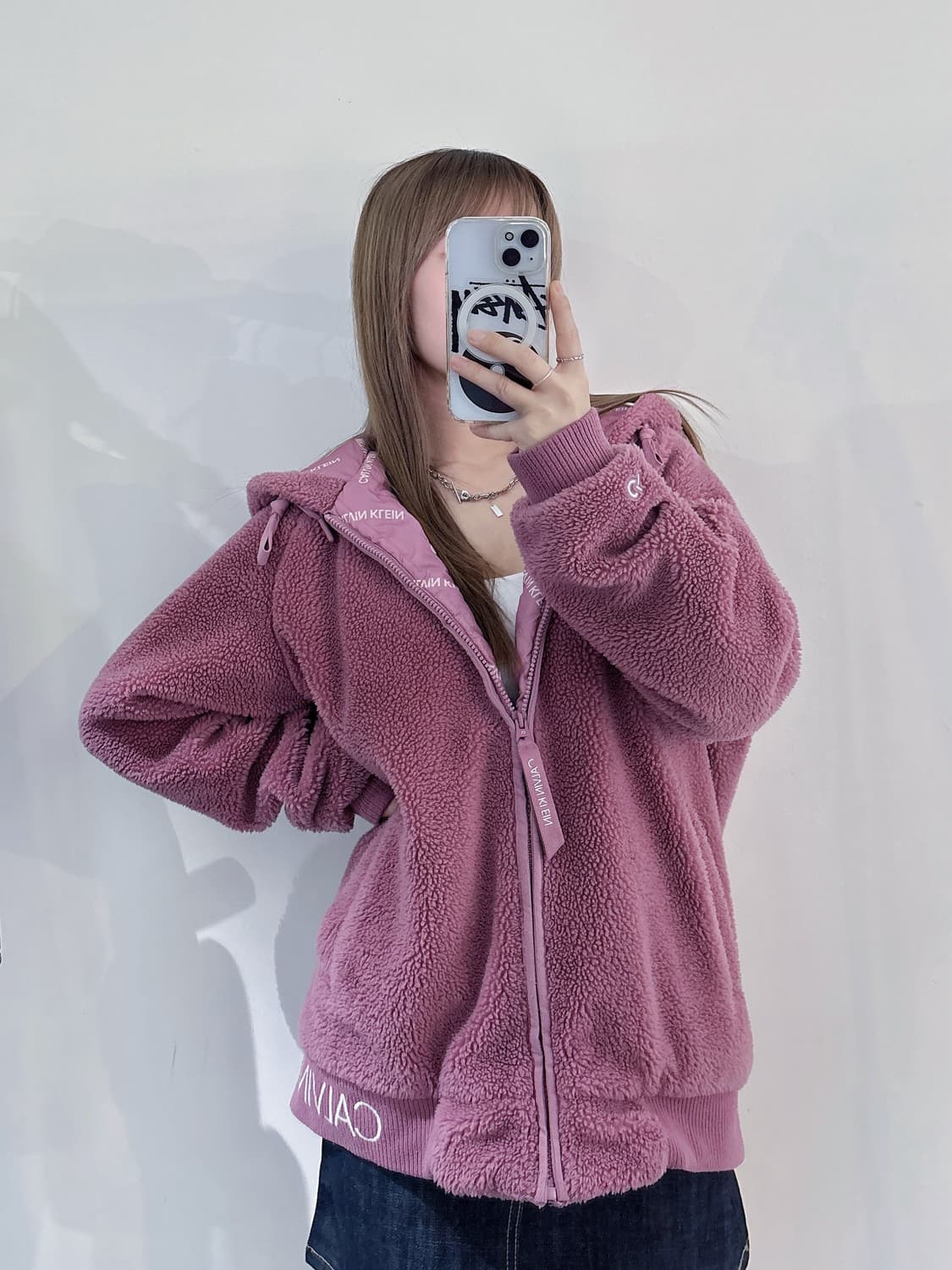 캘빈클라인 퍼포먼스 후드 후리스 집업 상품이미지3