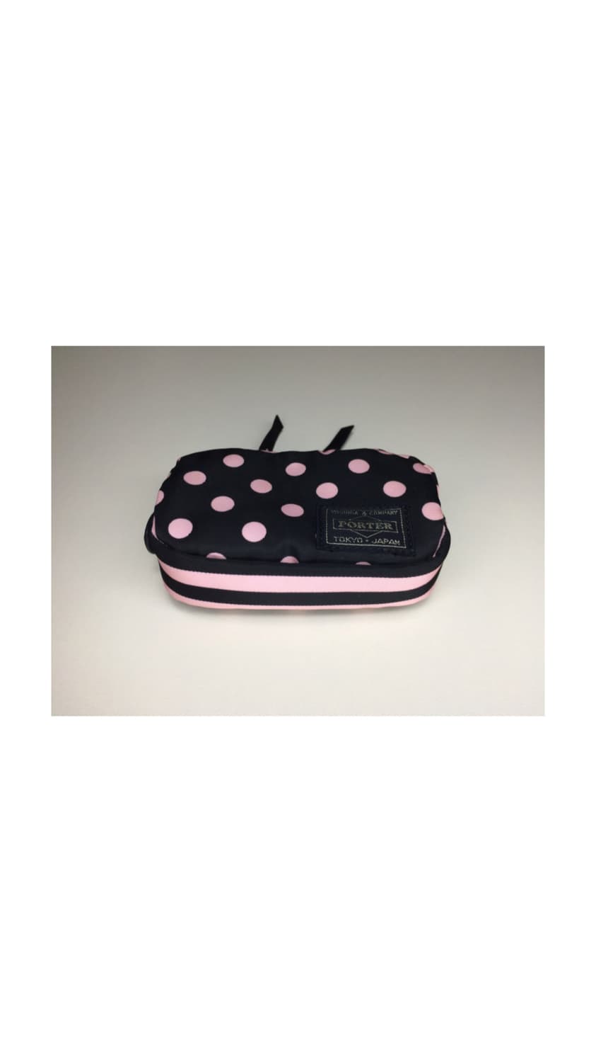 porter 포터 x 피치존 콜라보 핑크 도트 땡땡이 지갑 상품이미지4