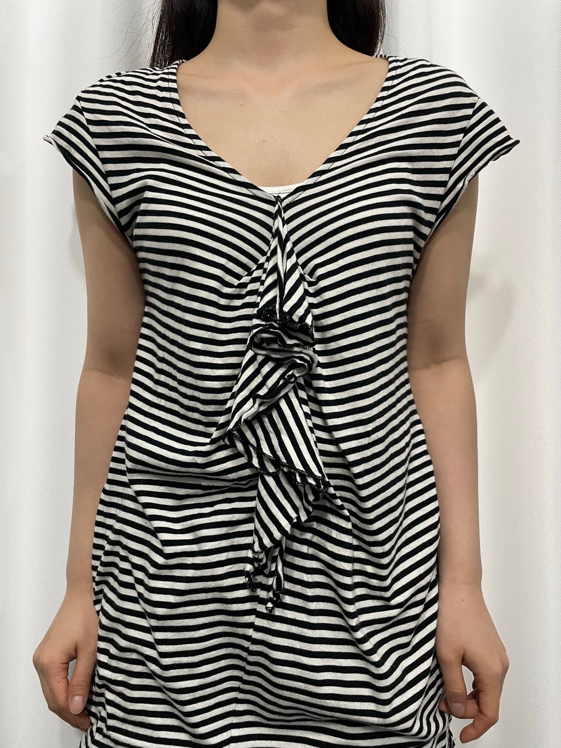stripe frill top 상품이미지1