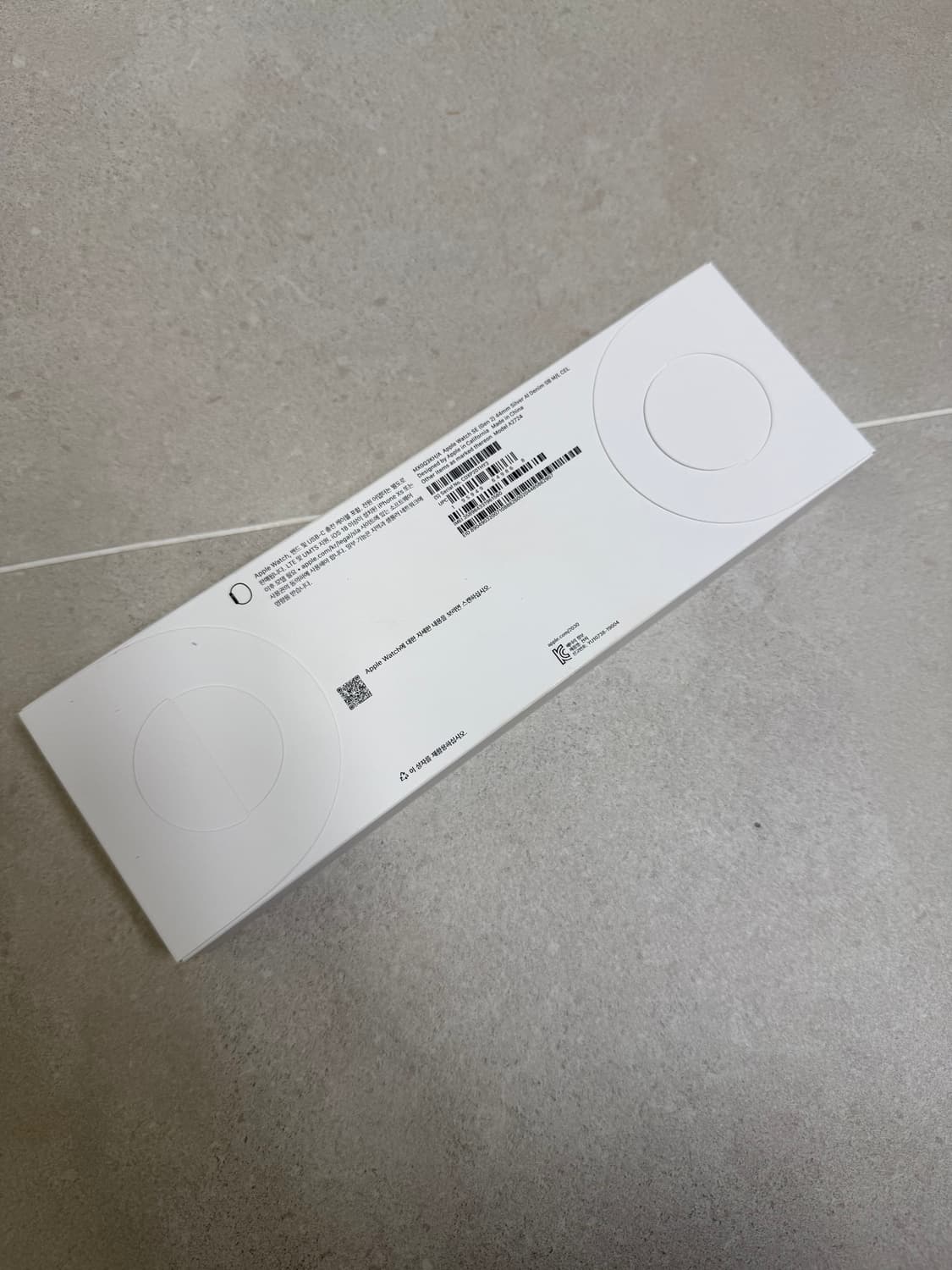 [44mm] 애플워치SE 2 셀룰러 실버 알루 미늄 데님 스포츠 밴드 상품이미지4
