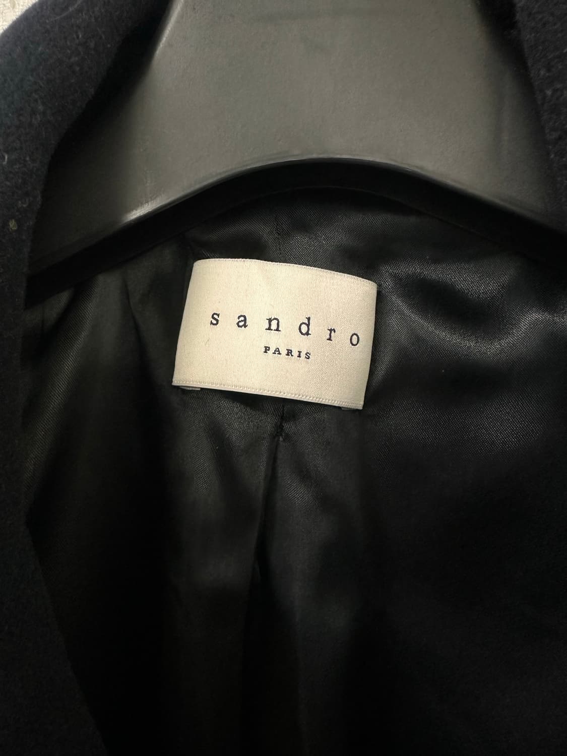 (M)산드로옴므 더블 브레스티드 피코트 다크네이비 상품이미지2