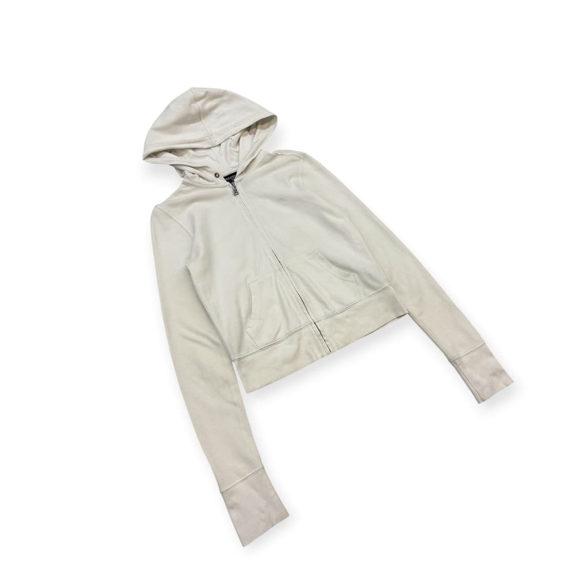 폴로 진스 화이트 후드집업 상품이미지1