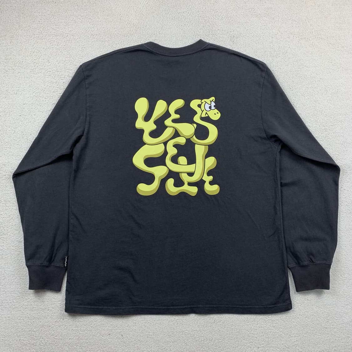 예스아이씨 빅로고 롱슬리브 티셔츠 머드  상품이미지3